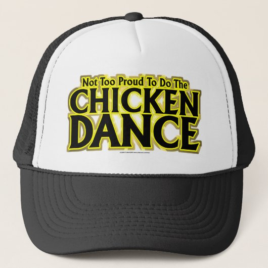 Huhn-Tanz Truckerkappe (Vorderseite)