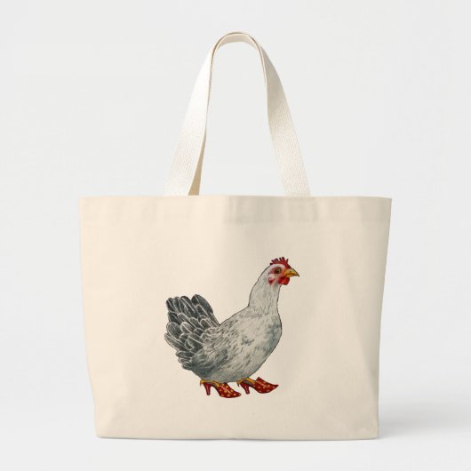 Huhn-Tasche Jumbo Stoffbeutel (Vorne)