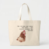 Huhn-Tasche Jumbo Stoffbeutel (Vorne)