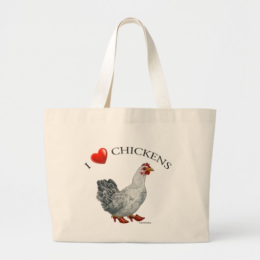 Huhn-Tasche Jumbo Stoffbeutel (Vorne)
