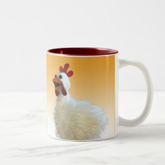 Huhn-Tasse, Gluckern, Gluckern, Gluckern! Zweifarbige Tasse