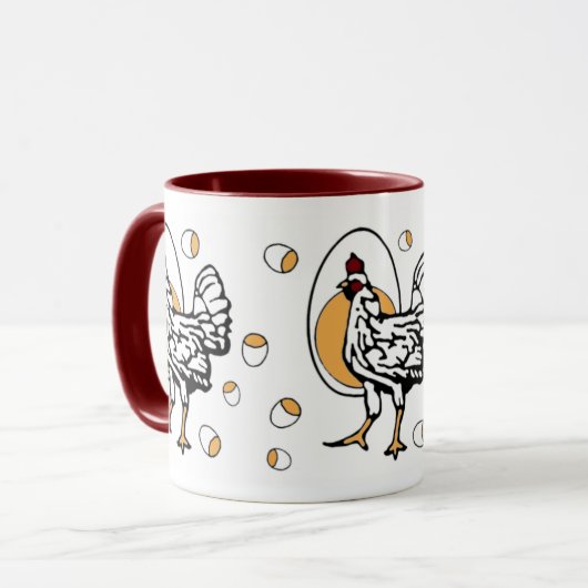 Huhn-Tasse Tasse (Vorderseite Links)