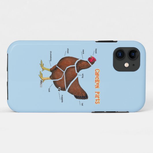 Huhn-Teile Case-Mate iPhone Hülle (Rückseite (Horizontal))