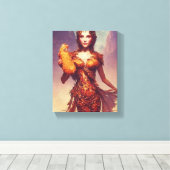 Huhn Tendies Goddess Leinwanddruck (Insitu (Holzboden))