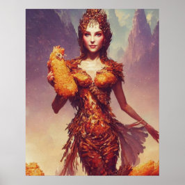 Huhn Tendies Goddess Poster