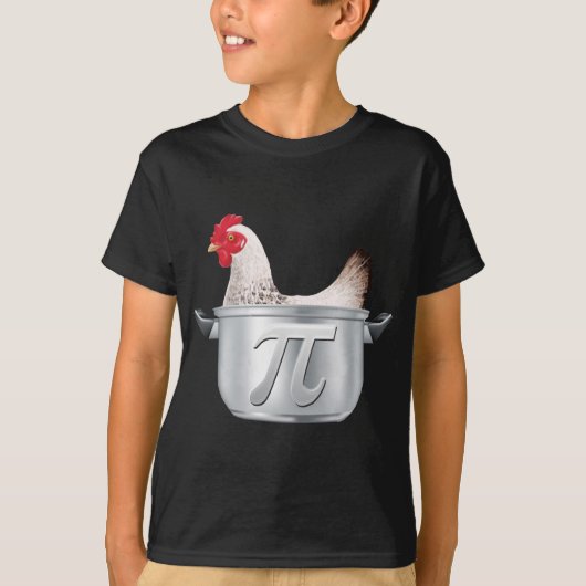 Huhn-Topf-PU - lustiges Mathe T-Shirt (Vorderseite)