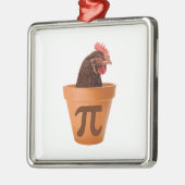 Huhn-Topf-PU (und ich nicht tut Sorgfalt) Ornament Aus Metall (Links)