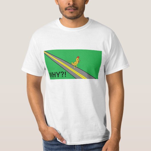 Huhn-Überfahrt-Straße T-Shirt (Vorderseite)