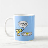 Huhn und Ei Kaffeetasse (Links)