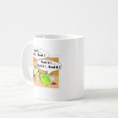 Huhn und Frosch Kaffeetasse (Vorderseite Links)