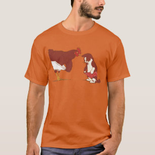Huhn-und Katzen-Schlüpfer T-Shirt