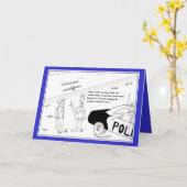 Huhn-und Opossum-Geburtstags-Karte Karte (Gelbe Blume)