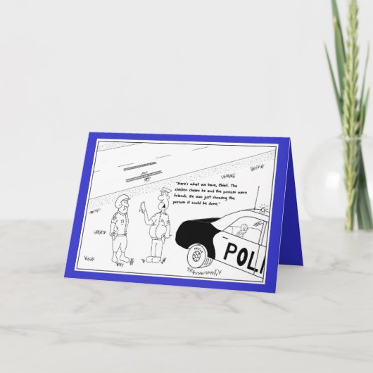 Huhn-und Opossum-Geburtstags-Karte Karte (Vorderseite)