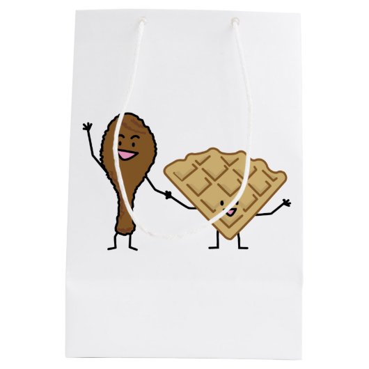 Huhn und Waffeln amerikanisch u. südliches Kochen Mittlere Geschenktüte (Rückseite)