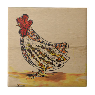 Huhn Vintag Fliese