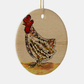 Huhn Vintag Keramik Ornament (Rechts)
