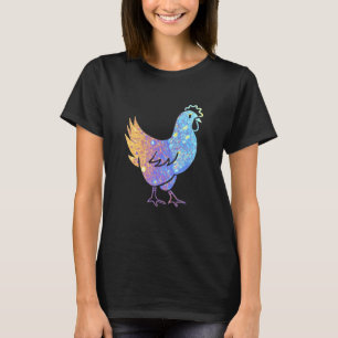 Huhn Vintag Niedlich Groovy Retro Krawatte-Dye Sti T-Shirt