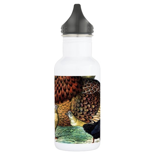 Huhn-Vintages Tier Edelstahlflasche (Links)