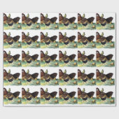 Huhn-Vintages Tier Geschenkpapier (Flach)