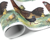 Huhn-Vintages Tier Geschenkpapier (Rolleneckpunkt)