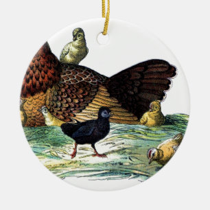 Huhn-Vintages Tier Keramik Ornament