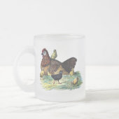 Huhn-Vintages Tier Mattglastasse (Links)