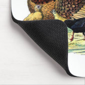 Huhn-Vintages Tier Mousepad (Ecke)