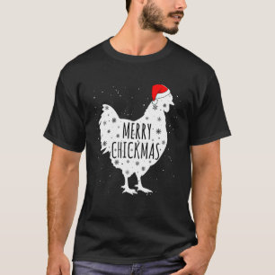 Huhn Weihnachten Fröhliche Chickmas Weihnachtsmann T-Shirt