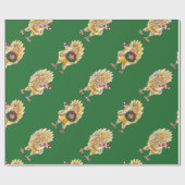 Huhn-Weihnachten Geschenkpapier (Flach)