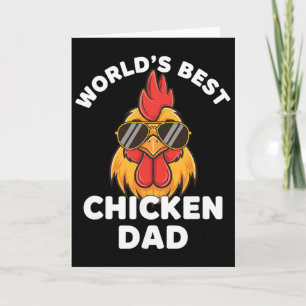 Huhn, Weltbester Vater Cooler Hahn Shades Karte