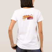 Huhn zeichnet Damen-T - Shirt (angepasstes) w/logo (Rückseite)