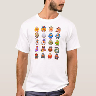 Huhn zeichnet grundlegenden T - Shirt w/logo