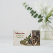 Huhnbauernhof-Visitenkarte Visitenkarte (Stehend Vorderseite)