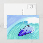 Hühnchen auf der Ansichtskarte Postkarte (Vorne/Hinten)