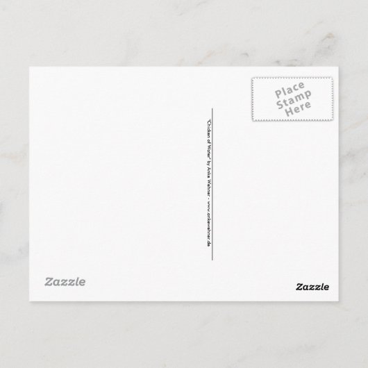 Hühnchen auf der Ansichtskarte Postkarte (Rückseite)