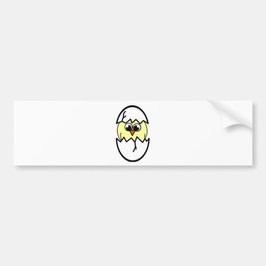 Hühnchen Autoaufkleber (Vorne)