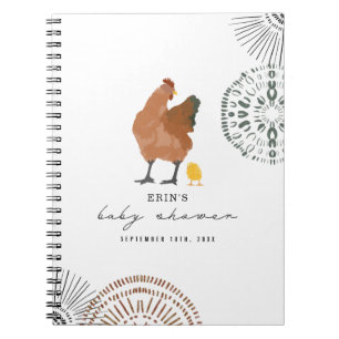 Hühnchen Baby Showbook Notizblock