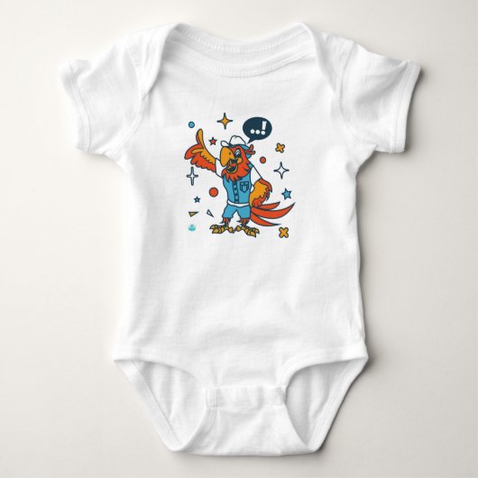Hühnchen Baby Strampler (Vorderseite)