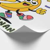 HÜHNCHEN BANANEN TÄNZ GESCHENKPAPIER (Ecke)
