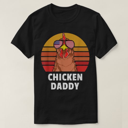Hühnchen Bester Hühnerpapa je T-Shirt (Design vorne)
