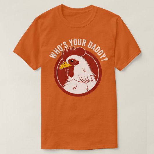 Hühnchen Daddy Funny Poultry Bauer Hühnerfleisch L T-Shirt (Design vorne)