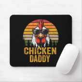 Hühnchen Daddy Vintag Funny Bauer Hühner Vater Mousepad (Mit Mouse)