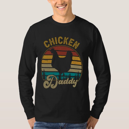 Hühnchen Daddy Vintag Re T-Shirt (Vorderseite)
