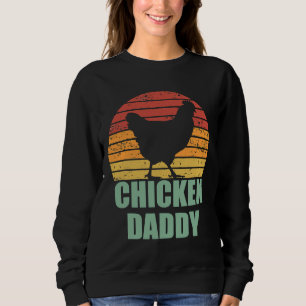 Hühnchen Daddy Vintager Vater Sweatshirt