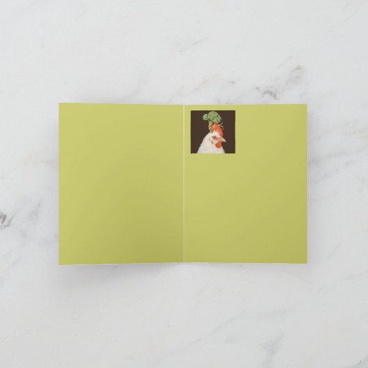 Hühnchen Danke Karte (Innenseite)