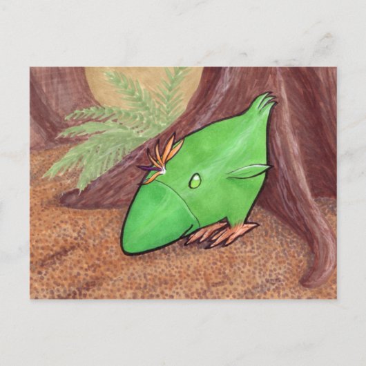 Hühnchen der Pflanze Postkarte (Vorderseite)