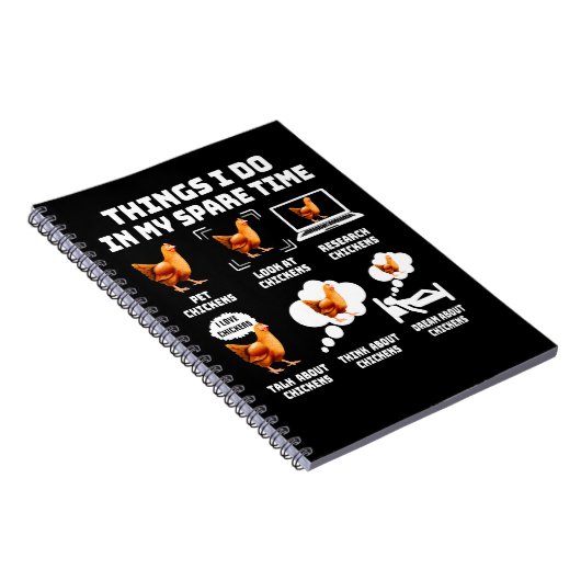 Hühnchen Dinge, die ich in meiner Freizeit Hühner Notizblock (Rechte Seite)