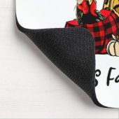 Hühnchen Es ist Fall Y'all Leopard Pumpkin Herbst Mousepad (Ecke)