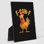 Hühnchen F-Caw-F Klassisch Cool Einzigartig Fotoplatte (Seite)