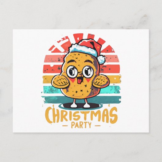 Hühnchen Feiertagspostkarte (Vorderseite)